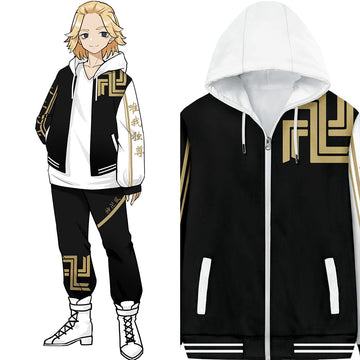 Anime Tokyo Revengers ryuguji Ken sano manjirou Sudadera Cosplay chaqueta cremallera Disfraz Traje 3D Impreso-DISFRAZDEDIADEBRUJAS.ES®